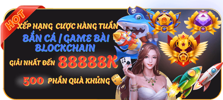Hình ảnh ưu đãi hoàn trả hàng tuần cho game bắn cá.